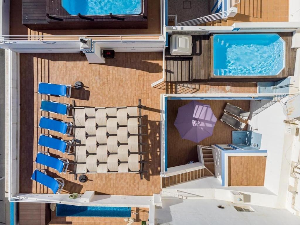 Refurbished Beachfront House, Pool, Ac, Wifi, Albufeira, Sea View المظهر الخارجي الصورة